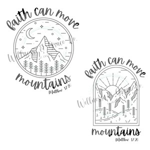 Faith Can Move Mountains Wall Art 2 styles