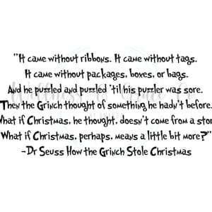 TEXT SVG ONLY! NO Grinch and NO Cindy Lou
