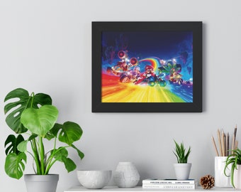 Mario kart ai print and frame