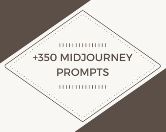 350 MidJourney Prompt Alternatives, vintage woman, T-shirt designs, photorealistic, digital patterns, 3d isometric game, and more