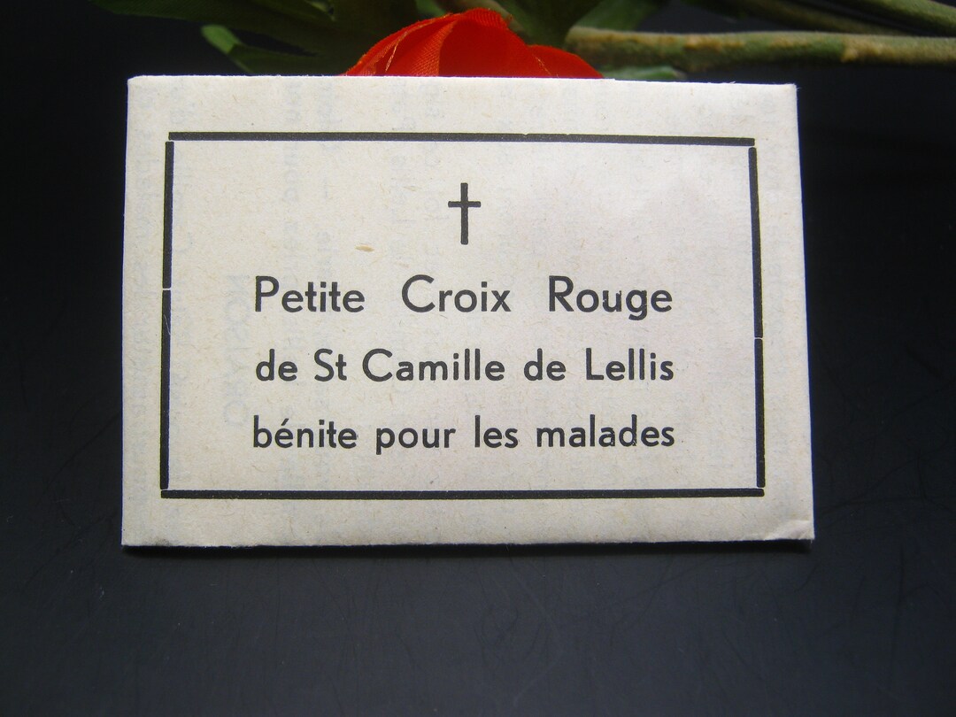 Little Red Cross Crucifix of Saint Camille De Lellis Blessed Etsy