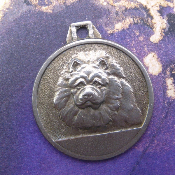 Pomeranian dog medal pendant medallion - exonumia collectible