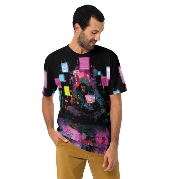 It's like Planet of the Apes, but Cyberpunk! Men's t-shirt