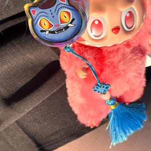 Derpy Kpop Demon Hunters Tiger Korean Knot Keychain Anhänger