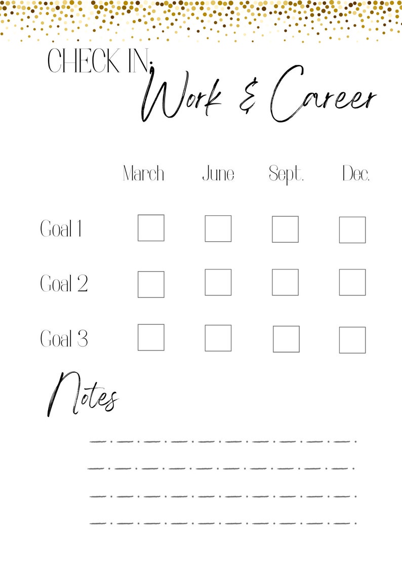 2024 SMART Goals Printable New Year Resolution Planner Minimalist