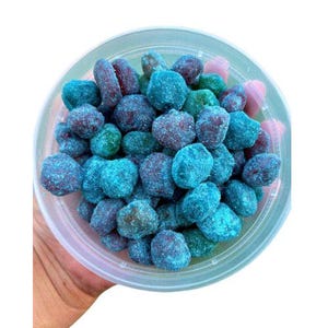 Sour blue raspberry gushers,  Tiktok viral sensation Mama v gushers, Multiple flavors available