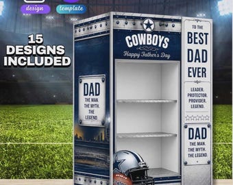 Father's day NFL vending machine design template,gift for him,husband gift,best dad ever,football team custom dad gift,8x11.5 canva editable