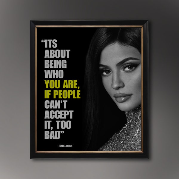 Kylie Jenner Poster Etsy