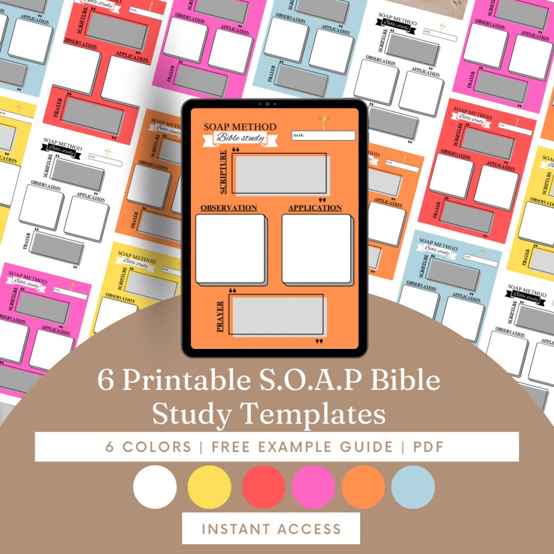 SOAP Bible Study Printable Template Bible Study Guide Pdf - Etsy