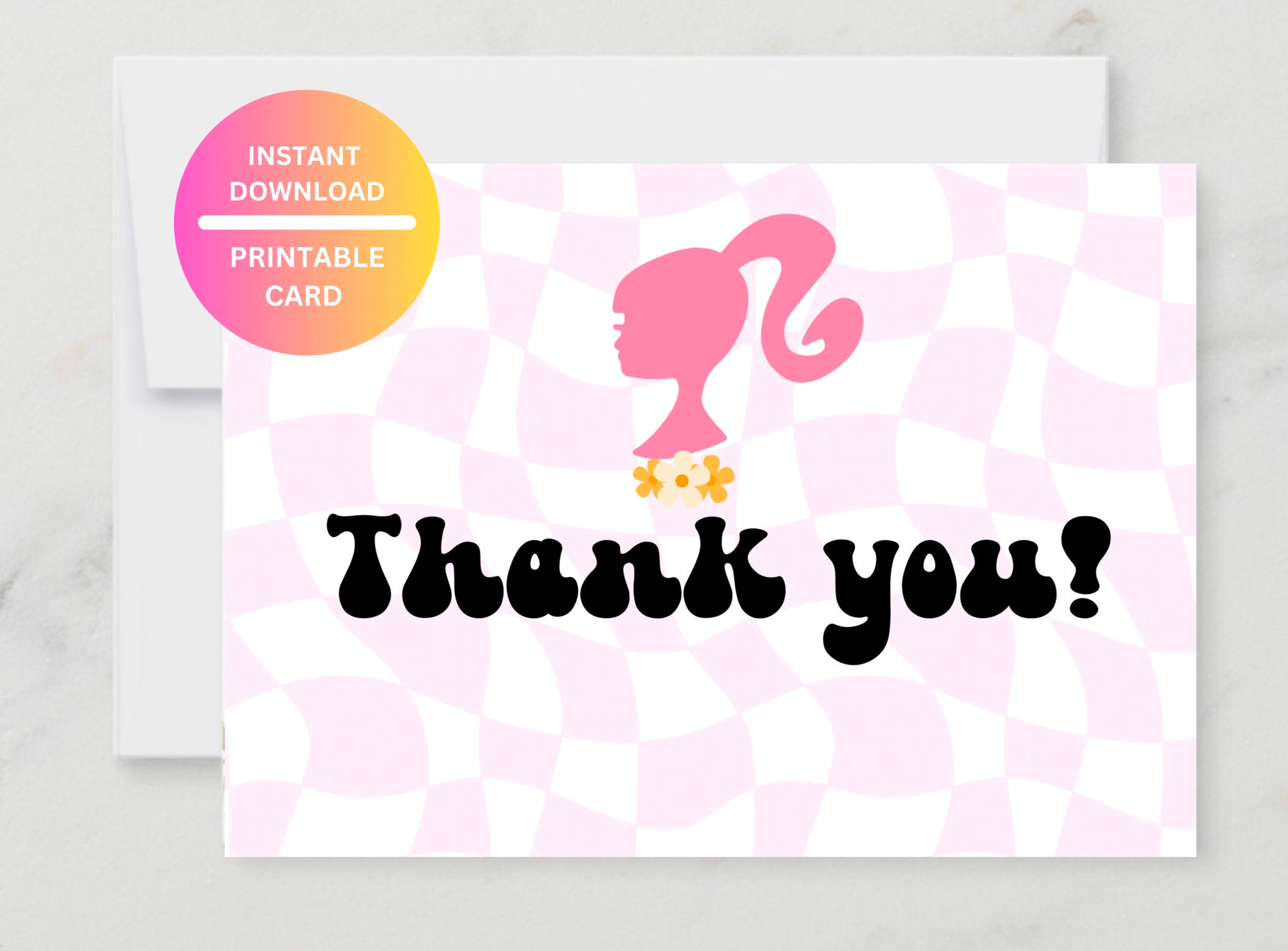 Barbie Thank You - Etsy