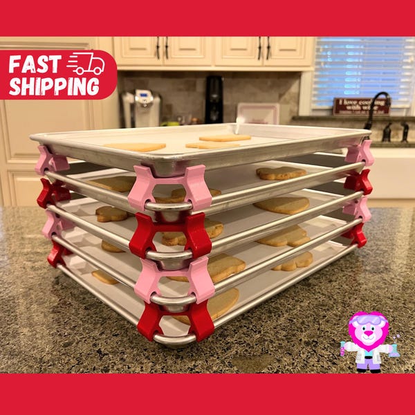 baking sheet dividers baking sheet organizer baking gifts tray stacker gift for cookie baker baking sheet cookie