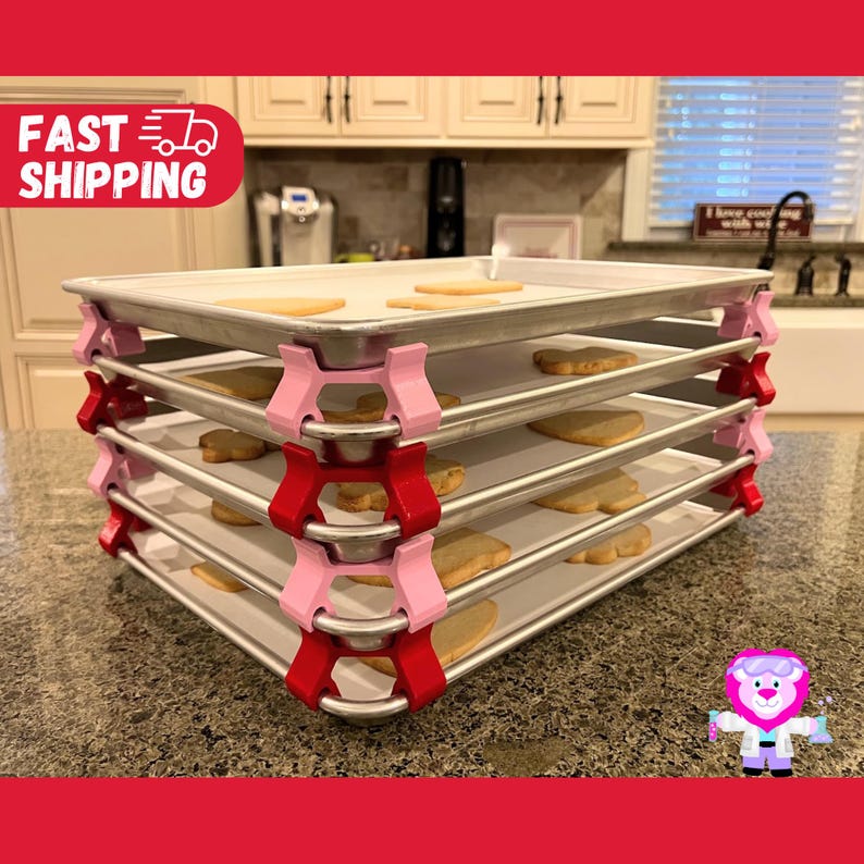 baking sheet dividers baking sheet organizer baking gifts tray stacker gift for cookie baker baking sheet cookie