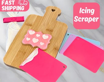 icing scraper PYO Cookie stencil baking gifts cookie decorating supplies paint your own royal icing