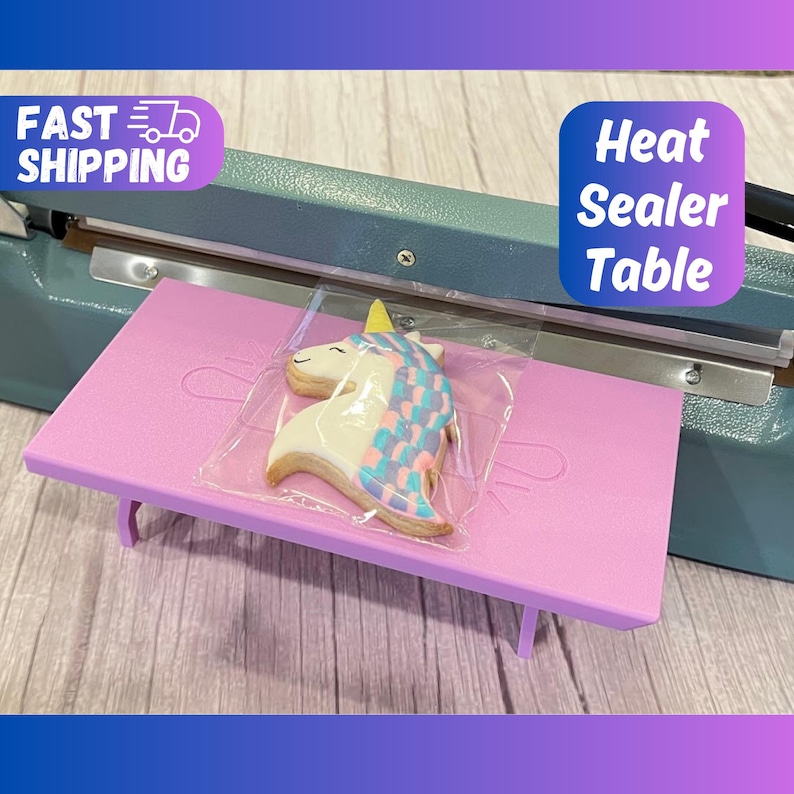 Selladora térmica de mesa para hornear, regalo, empaquetado de galletas, accesorios para galletas, mini mesa, galletas con glaseado real, selladora de bolsas de impulso, regalo para panadero imagen 1