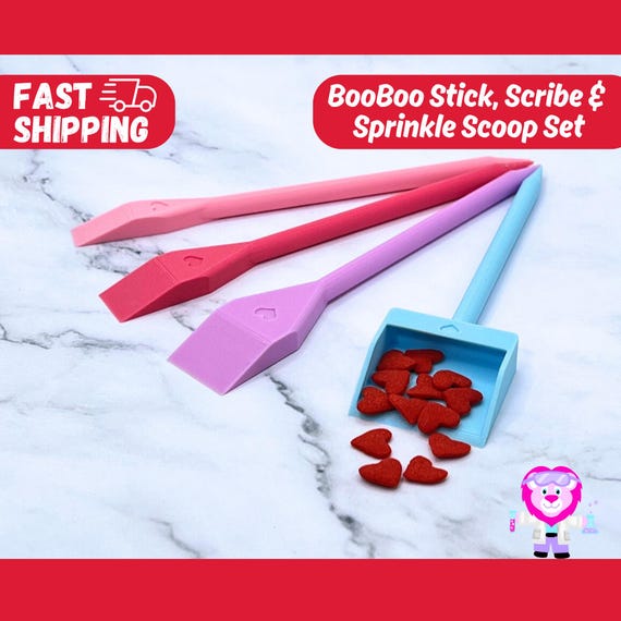 Boo Boo Stick cookie scribe and scraper cookie decorating sprinkle scoop BooBoo Stick baking gifts cookie scribe tool gift for cookie baker