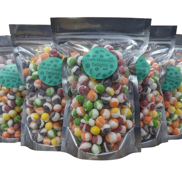Freeze Dried Sour Frittles Candy Crunchy Dry Tart Snack Treat