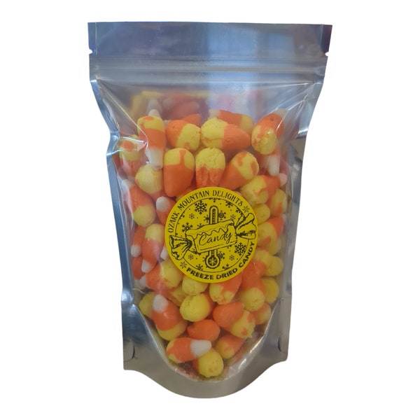 Freeze Dried Candy Corn 6oz Bag Crunchy Halloween Treat Snack