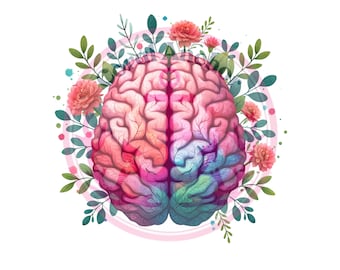 Nursing PNG - Brain Squad - Neurology Download - Nurse Care Week Gift - Cute Anatomical Watercolor Brain