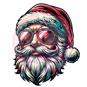 Gangster Santa PNG Sublimation Gift Christmas Download, Vintage Santa Clipart, Retro Christmas PNG for Shirt, Vintage Christmas PNG