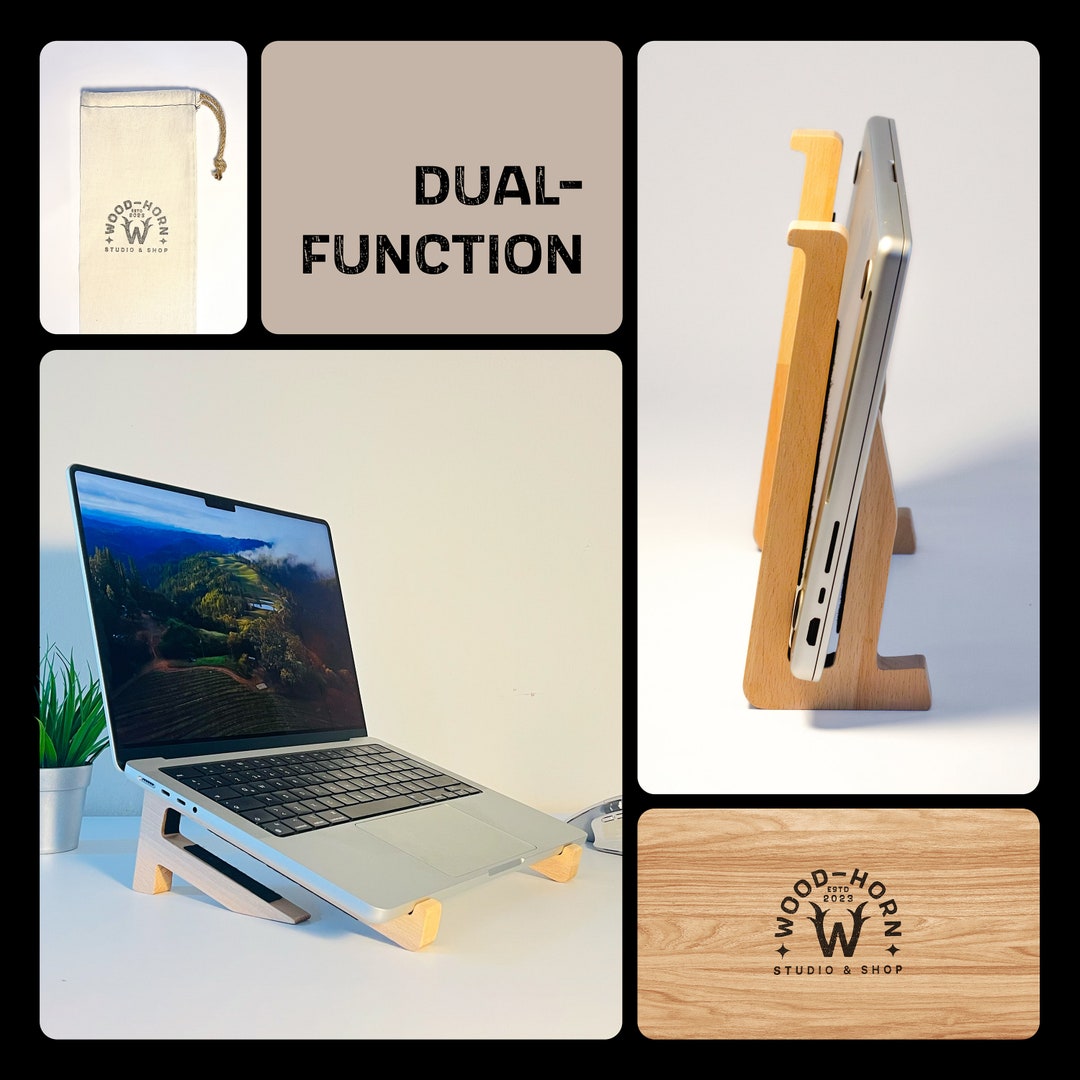 Laptop Stand Wooden Laptop Stand for Table Laptop Stand for Etsy