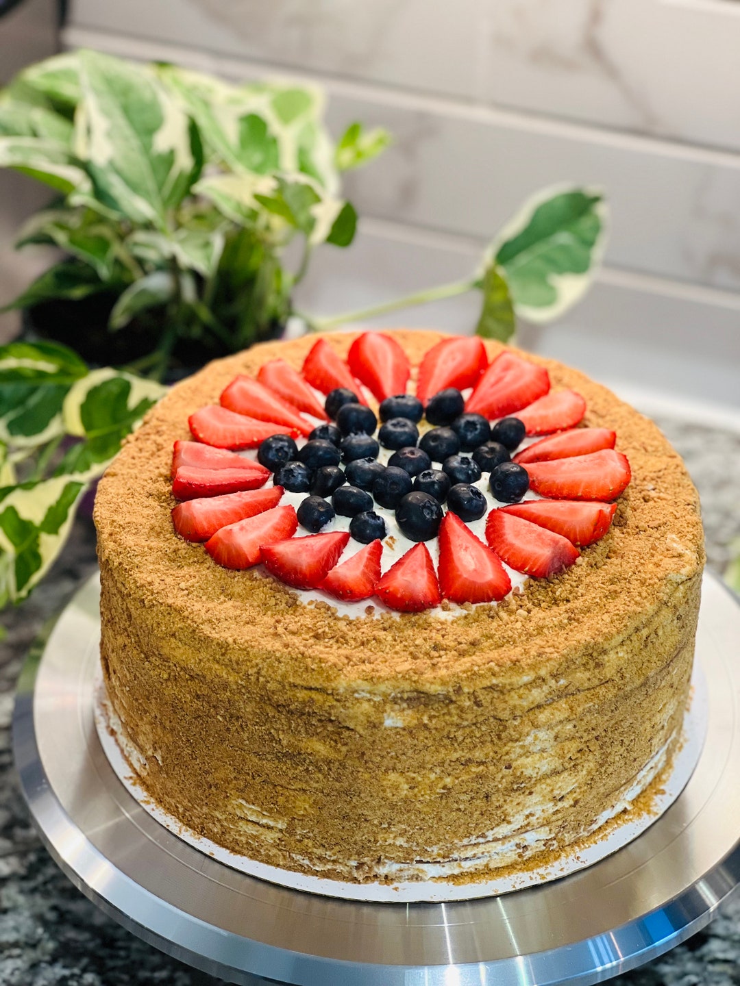 Homemade Medovik Honey Cake – Halal, Kosher, Raleigh NC Delivery