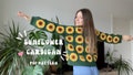 SUNFLOWER CROCHET CARDIGAN from granny squares  | pdf pattern for beginners + granny square pattern - English