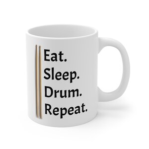 Drummer Mug, Drummer Coffee Mug, Drummer Gifts, Gift for Drummer, Funny Drummer Gift, Drummer Presents, Drummer Coffee Cup, Ceramic Mug 11oz