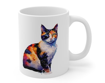 Cat Mug, Cat Gift, Cat Coffee Mug, Cat Owner Gift, Cat Dad/Mom Gift, Cat Lover Gift, Ceramic Mug 11oz, #04