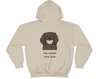 Wine & dog lovers hoodie