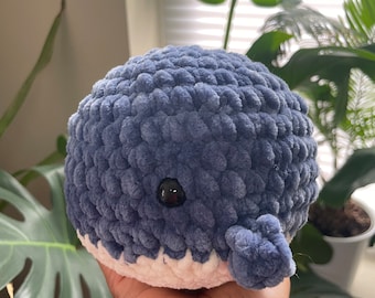 Plysch Blåval Virkade Djur Amigurumi