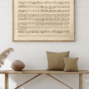 Handel&#39;s Messiah 3, Printable Art, Instant Download, Sheet music, Handwritten, Minimalist, Vintage, Christian, Christmas, Handel, Hallelujah