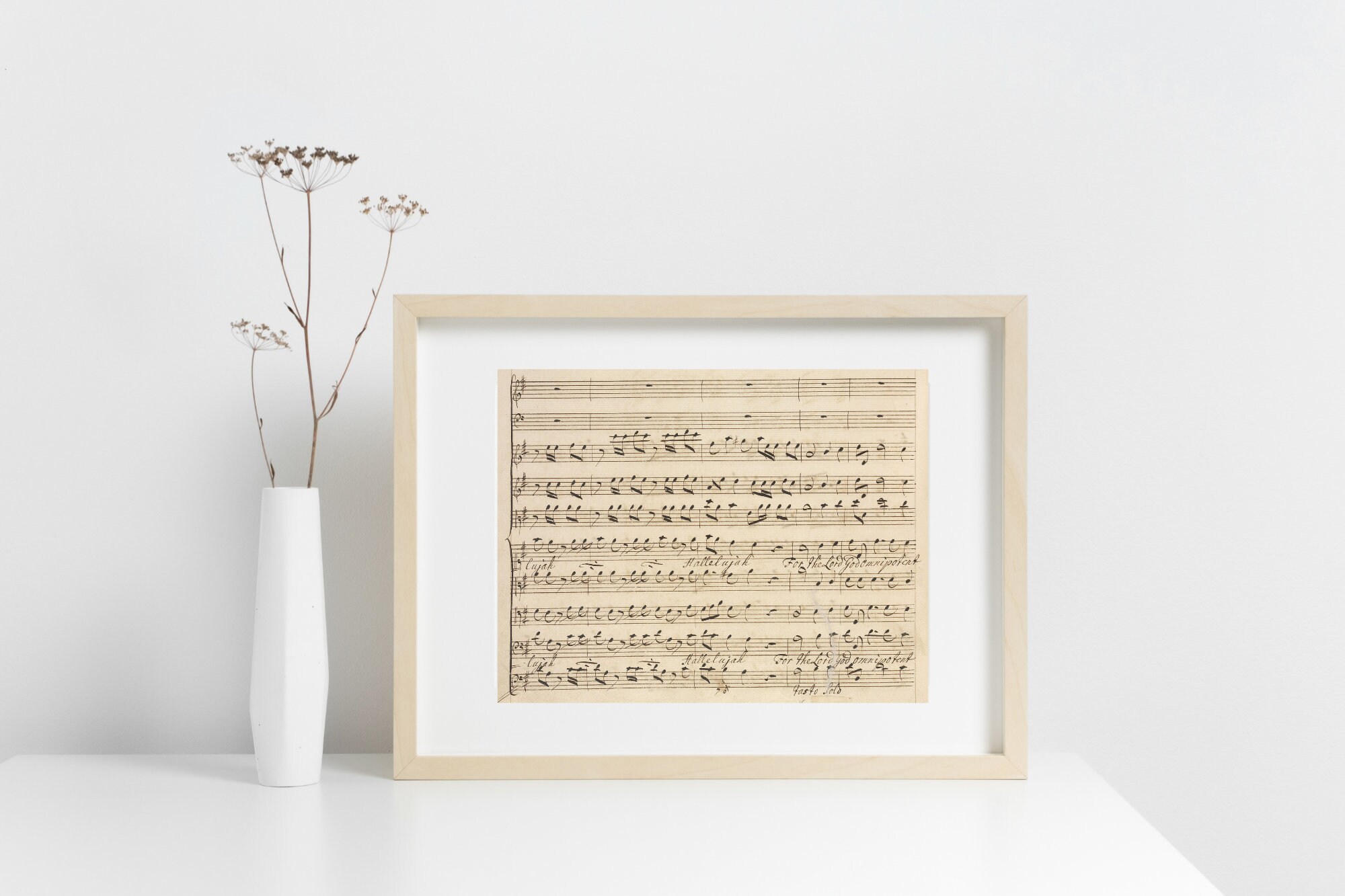 Handel's Messiah 5, Printable Art, Instant Download, Sheet Music ...