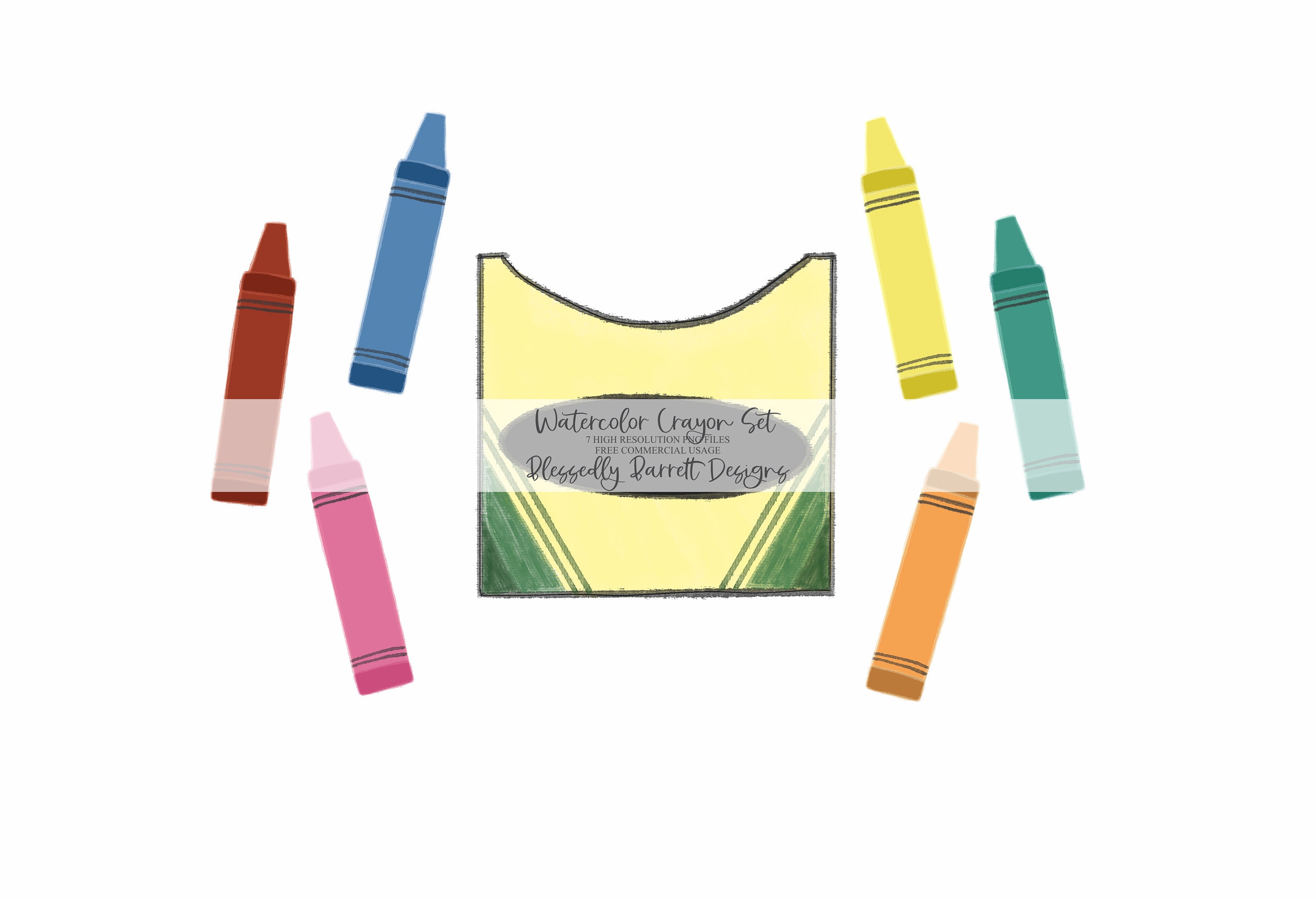 Primary Colors Crayon Clipart Teacher Clipart Crayola Teacher ...