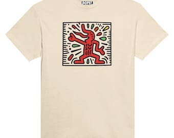 Keith Haring inspired "Atomic"  Unisex Crewneck T-shirt