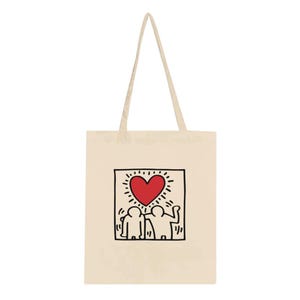 Keith Haring &quot;Untitled  (Be Mine) 1987 100% cotton Tote Bag