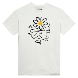 Keith Haring - &quot;Flower Head&quot;  Unisex Crewneck T-shirt