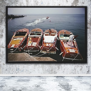 Slim Aarons Saint-tropez Boucherie Poster,Slim Aarons Hotel Du Cap-eden-roc PrintPoster - Waterskiing from the Hotel Du Cap-Eden