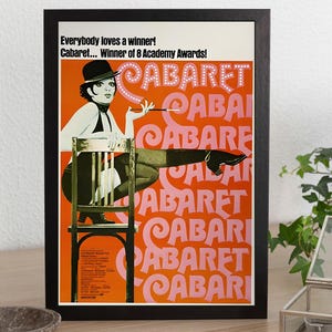 Cabaret Movie Poster, Vintage Movie Poster, Vintage Film Art,Cabaret (1972), Classic Movie Poster, Retro Movie Poster, Movie Poster Wall Art