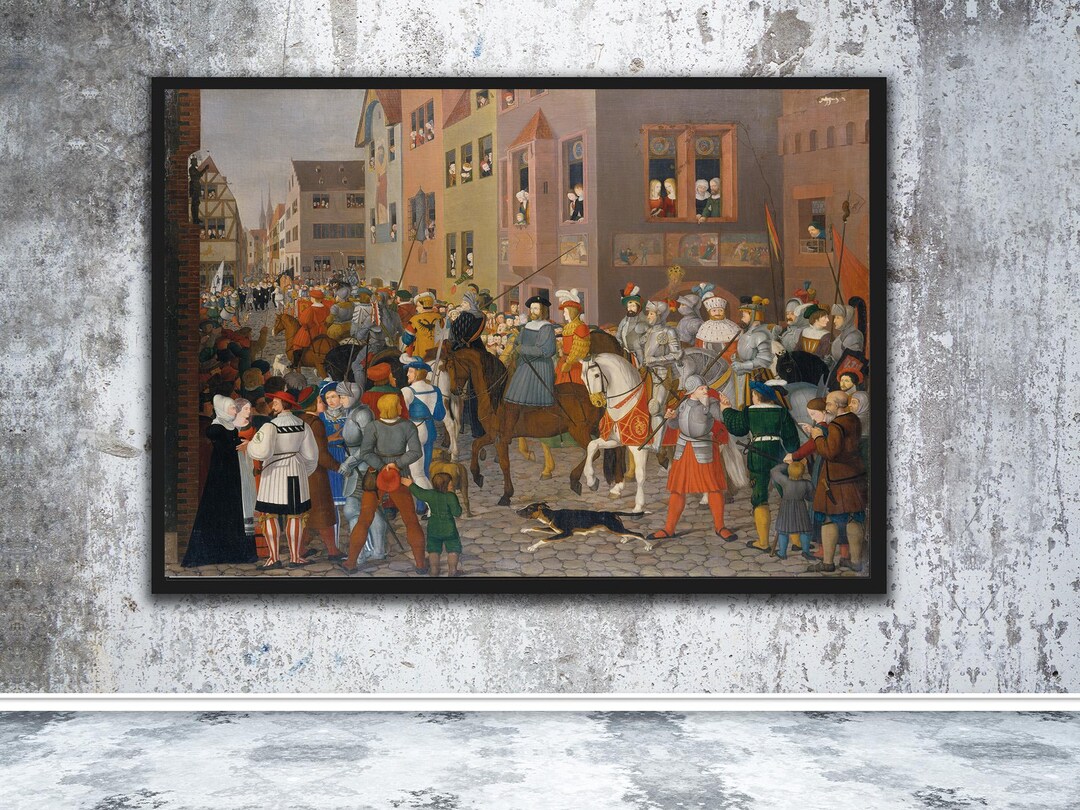 Entry of King Rudolf of Habsburg Into Basel by Franz Pforr Wall Poster ...