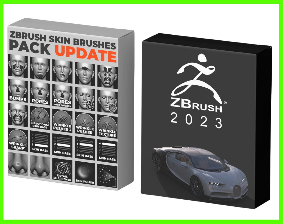 Pixologic Zbrush 2023 for Windows & Macos Bonus Skin Brushes Etsy