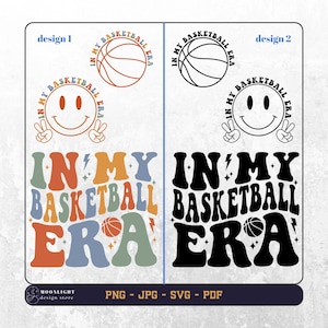 In My Basketball Era SVG, In My Basketball Era PNG, Basketball SVG, Basketball PNG, Basketball Sport SVG, Basketball Wavy Text, digitale Datei