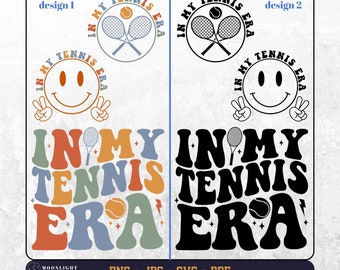 In meiner Tennis Ära svg, in meiner Tennis Ära png, Tennis svg, Tennis png, Tennis Sport svg, Tennis gewellter Text, Tennis Vibes svg png, Digitale Datei