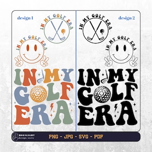 In meiner Golf Ära svg, in meiner Golf Ära png, Golf svg, Golf png, Golf Sport svg, Golfliebhaber, Golf-Shirt, Golf gewellter Text, digitale Datei