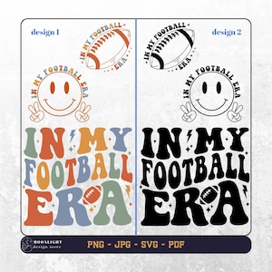 In My Football Era svg, In My Football Era png, voetbal svg, voetbal png, voetbal sport svg, voetbal golvende tekst, digitaal bestand