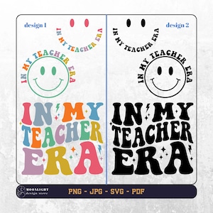 In My Teacher Era svg, In My Teacher Era png, Teacher svg png, Teacher Shirt svg, Funny Teacher Shirt svg, Teacher wavy text