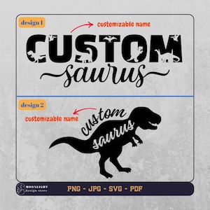 Customizable saurus dinosaur svg png, dinosaur svg png, Dinosaur birthday svg png,Dinosaur lover, gift for her,gift for him,Digital Download