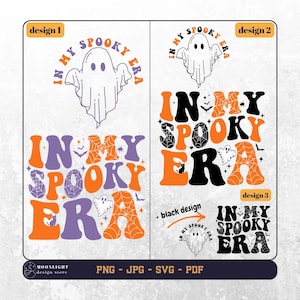 In My Spooky Era svg, In My Spooky Era png, Spooky Vibes, Spooky Season, Halloween Funny Shirt, svg png for cricut, Halloween wavy text