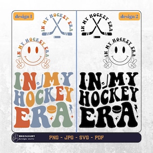 In meiner Hockey Ära svg, in meiner Hockey Ära png, Hockey svg, Hockey png, Hockeyliebhaber svg png, Hockey welliger Text, Hockey Vibes svg, digitale Datei