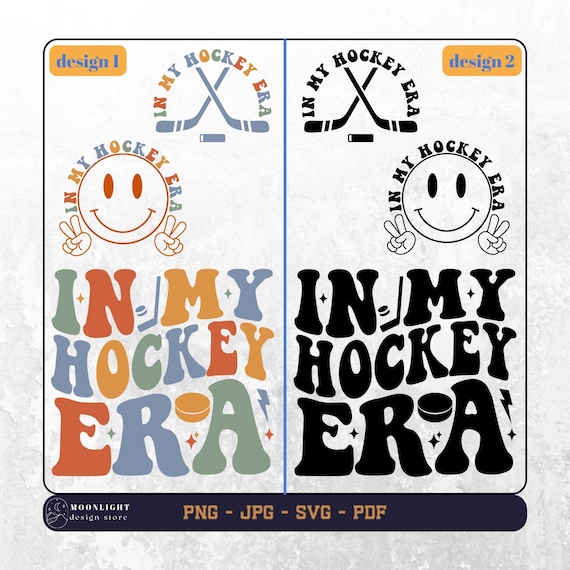 In My Hockey Era svg, In My Hockey Era png, Hockey svg, Hockey png, Hockey lover svg png, Hockey Wavy Text, Hockey Vibes svg, Digital file