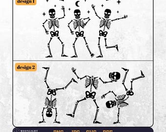 Dancing skeleton svg, Dancing skeleton png, Skeleton dancing svg png, Halloween skeleton svg png, Spooky season svg png,Spooky vibes svg png